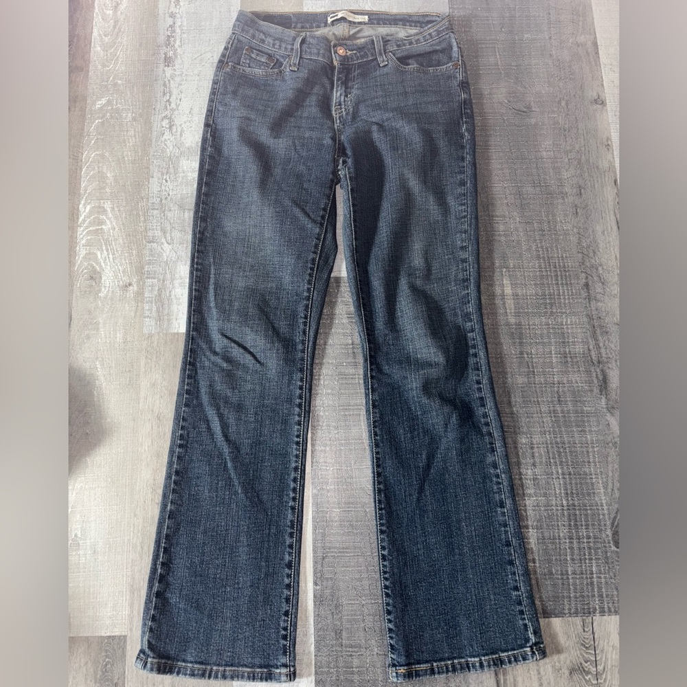 🌀Levi's Dark Blue Women's Boot Cut Curvy Jeans
